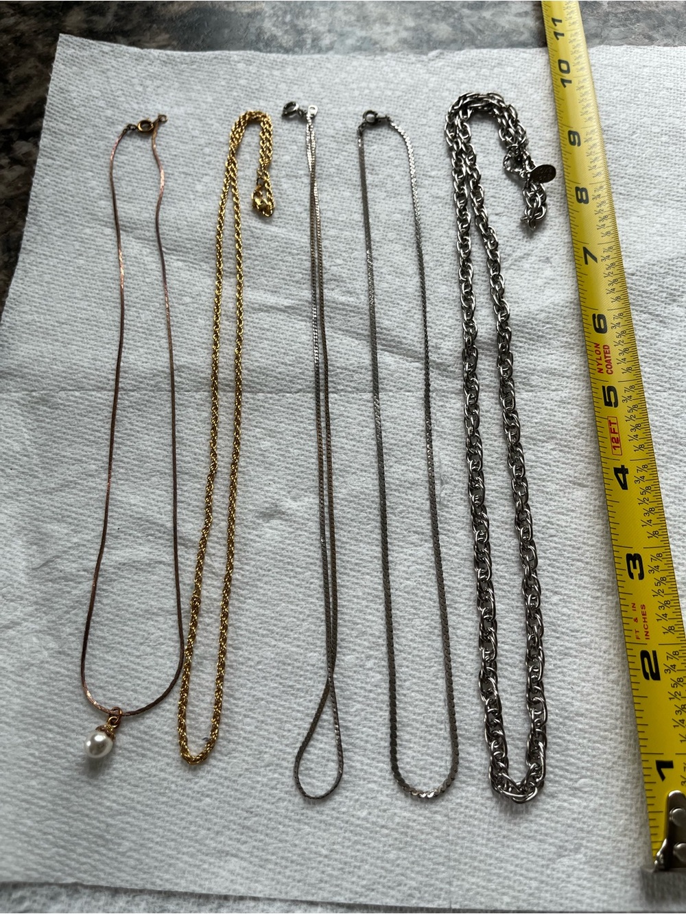Mixed Metal Women’s Necklace Set - Gold, Rose Gold, Silver
